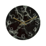 Glass Marble Wall Clock // Medium (White)