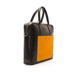 Business Bag // Brown + Orange