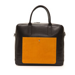 Business Bag // Brown + Orange