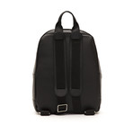 Leather Backpack // Black + Grey