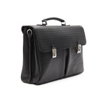 Textured Business Bag // Black