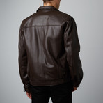 Mason + Cooper // Walden Leather Bomber // Brown (S)