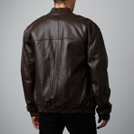 Mason + Cooper // Sawyer Leather Bomber // Brown (S)