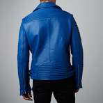 Mason + Cooper // Moto Leather Jacket // Royal (S)