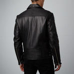 Mason + Cooper // Moto Leather Jacket // Black (S)