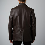 Mason + Cooper // Landon Leather Blazer // Brown (S)