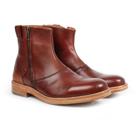 Boots With Zipper // Brown + Honey (US: 6)