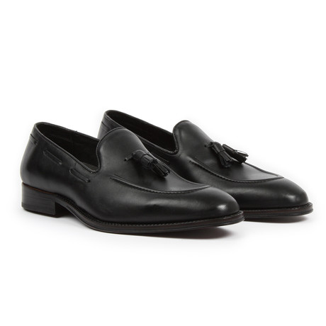 Men's Slip on Loafer with Tassle // Black (US: 7)