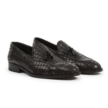 Crocodile Slip-On // Black (US: 7)