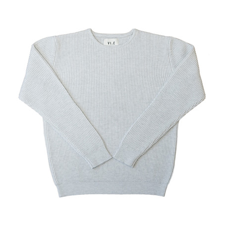 Knitted Sweater // Silver Cloud (L)