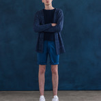 Knitted Cardigan // Storm Blue (M)