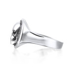 Skull Ring // Solid Silver (Size 8)