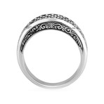 Classic Pave Signet Ring // Solid Silver (Size 8)