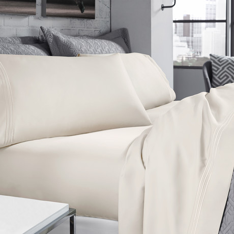 Premium Celliant Pillowcase Set // Ivory (Queen)