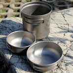 Portable Titanium Pan Set // Set of 3