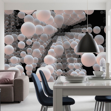 3D Spherical Wall Mural