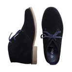 Shoeprimo Desert Boot // Blue Laces // Black (UK: 7)