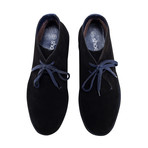 Shoeprimo Desert Boot // Blue Laces // Black (UK: 8)