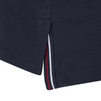 Embroidered Logo Short Sleeve Polo Shirt // Navy (S)