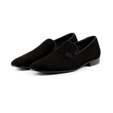 Eton Suede Loafer Slipper // Black (US: 10)