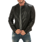 Moto Leather Jacket // Black (L)