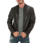 Pocket Bomber Jacket // Dark Brown (M)