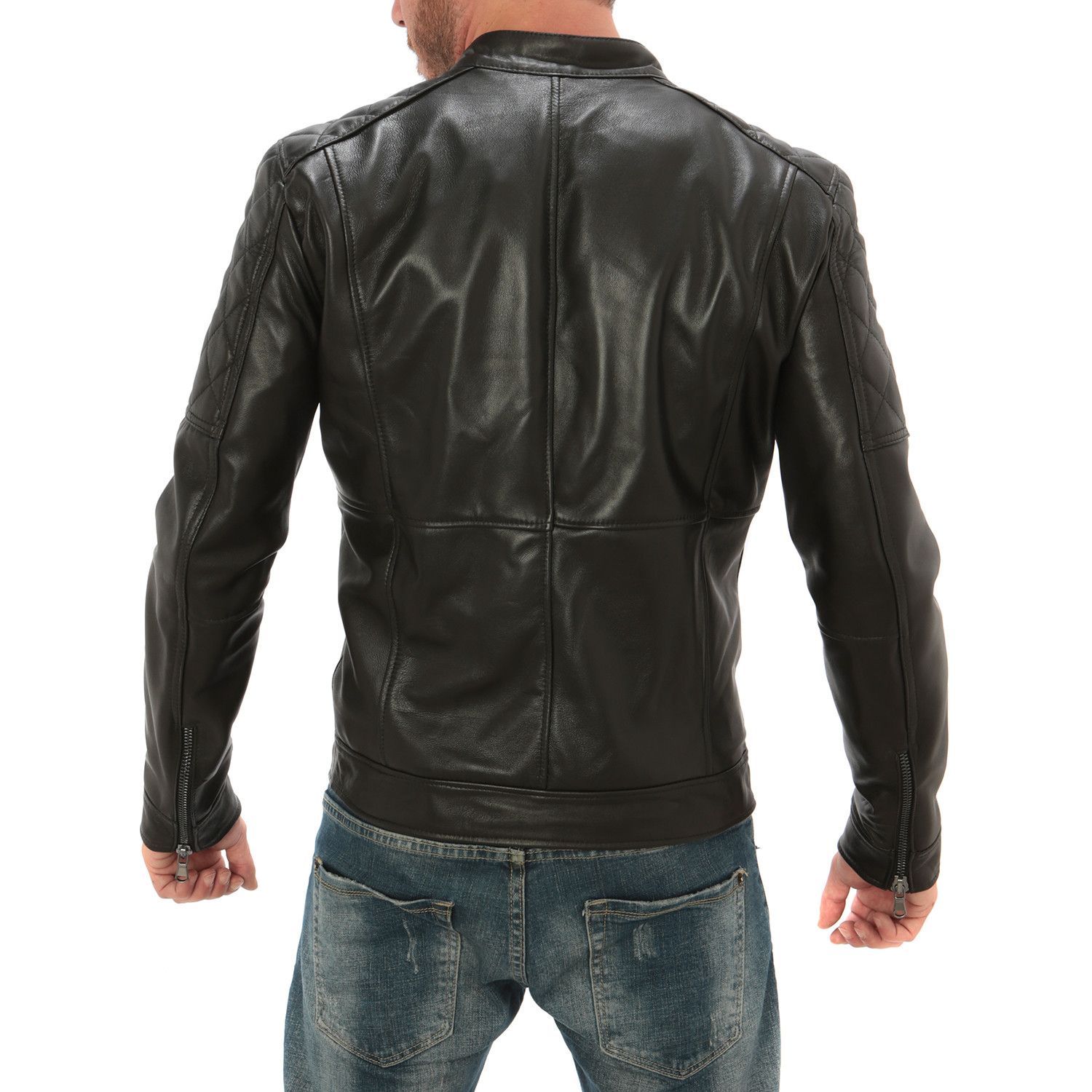 Detailed Moto Jacket // Black (S) - AFF Clothing - Touch of Modern