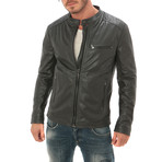 Classic Moto Jacket // Grey (S)