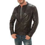 Classic Moto Jacket // Dark Brown (S)