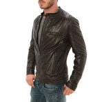 Classic Moto Jacket // Dark Brown (S)