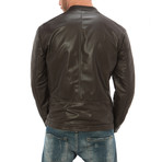 Classic Moto Jacket // Dark Brown (S)