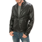 Classic Zip Moto Jacket // Black (XL)