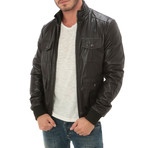 Outdoor Bomber Jacket // Dark Brown (L)