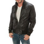 Outdoor Bomber Jacket // Dark Brown (L)