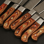 Damascus Kitchen Cutlery Set // Set of 7