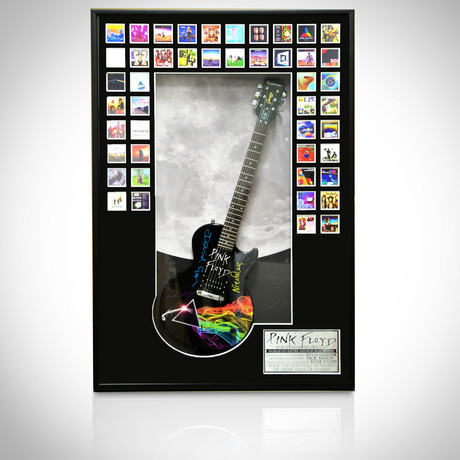 Framed Autographed Guitar // Pink Floyd // Dark Side