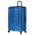 Alluminio Polish Hardside Spinner 3 Piece Set (Blue)