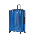 Alluminio Polish Hardside Spinner 3 Piece Set (Blue)