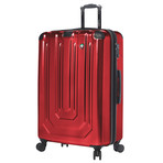 Alluminio Polish Hardside Spinner 3 Piece Set (Blue)