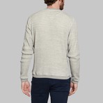 Waffle Round Neck Sweatshirt // Grey (S)