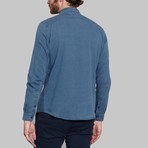 Stone Washed Denim Shirt // Blue (XL)
