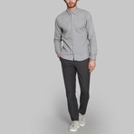 Hidden Button-Up Shirt // Grey (S)