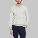 Round Neck Sweatshirt // Light Grey (S)
