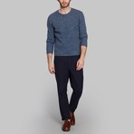 Wool Knit Sweater // Blue (S)