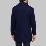 Wool Long Coat // Dark Blue (S)