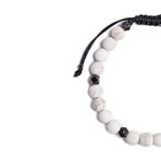 White Howlite Beaded Bracelet