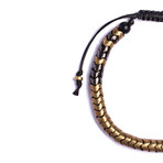 Brass Snake Beaded Bracelet