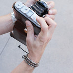 Mini Geometric Silver Beaded Bracelet