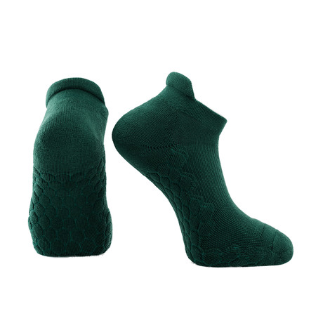 Set of 2 // Neverquit Ankle Socks // Army Green (Medium)