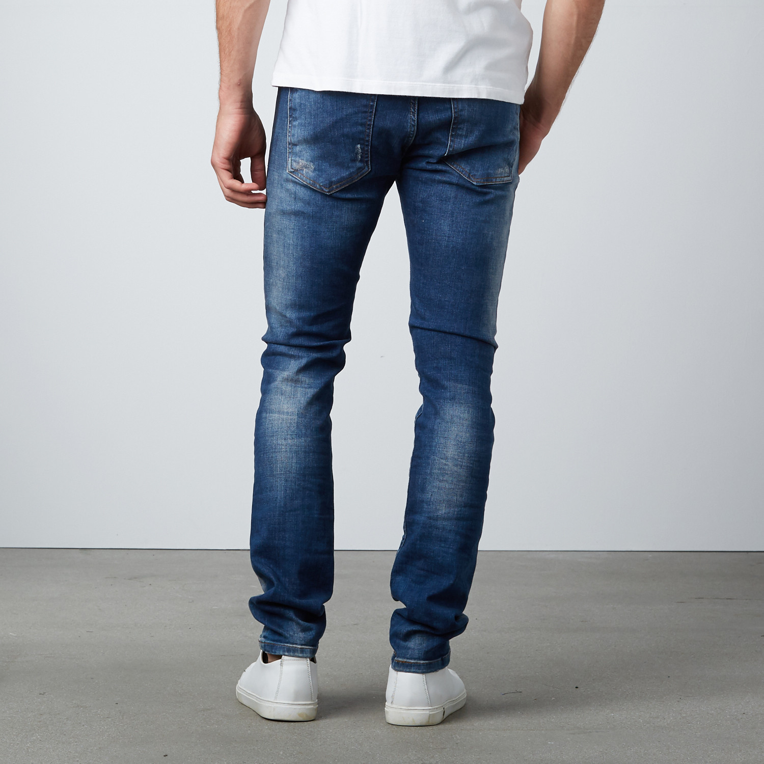 Skinny Jeans // Blue + Black (30WX32L) - Salvatore Galliano - Touch of ...